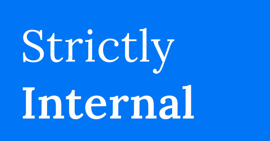 Strictly Internal Logo